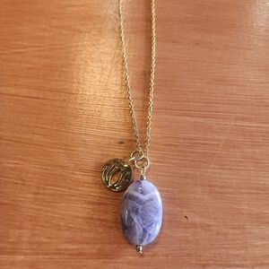 Lavender Amethyst Pendant Necklace